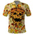 Skull Pizza Pattern Polo Shirt Rest in pizza - Wonder Print Shop