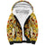 Skull Pizza Pattern Sherpa Hoodie Rest in pizza - Wonder Print Shop