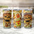 Skull Pizza Pattern Tumbler Cup Rest in pizza