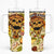 Skull Pizza Pattern Tumbler With Handle Rest in pizza