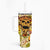 Skull Pizza Pattern Tumbler With Handle Rest in pizza