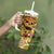 Skull Pizza Pattern Tumbler With Handle Rest in pizza