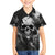 Skull Grunge Pattern Hawaiian Shirt Warning I'm an Asshole - Wonder Print Shop