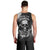 Skull Grunge Pattern Men Tank Top Warning I'm an Asshole - Wonder Print Shop