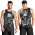 Skull Grunge Pattern Men Tank Top Warning I'm an Asshole - Wonder Print Shop