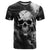 Skull Grunge Pattern T Shirt Warning I'm an Asshole - Wonder Print Shop