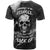 Skull Grunge Pattern T Shirt Warning I'm an Asshole - Wonder Print Shop