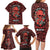 Skull pattern Family Matching Long Sleeve Bodycon Dress and Hawaiian Shirt I Love You Berry Much - Wonder Print Shop