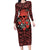 Skull pattern Family Matching Long Sleeve Bodycon Dress and Hawaiian Shirt I Love You Berry Much - Wonder Print Shop