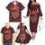 Skull pattern Family Matching Off Shoulder Long Sleeve Dress and Hawaiian Shirt I Love You Berry Much - Wonder Print Shop