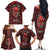 Skull pattern Family Matching Off Shoulder Long Sleeve Dress and Hawaiian Shirt I Love You Berry Much - Wonder Print Shop