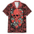 Skull pattern Family Matching Off Shoulder Long Sleeve Dress and Hawaiian Shirt I Love You Berry Much - Wonder Print Shop