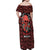 Skull pattern Family Matching Off Shoulder Maxi Dress and Hawaiian Shirt I Love You Berry Much - Wonder Print Shop