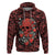 Skull pattern Hoodie I Love You Berry Much - Wonder Print Shop