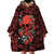 Skull pattern Wearable Blanket Hoodie I Love You Berry Much - Wonder Print Shop