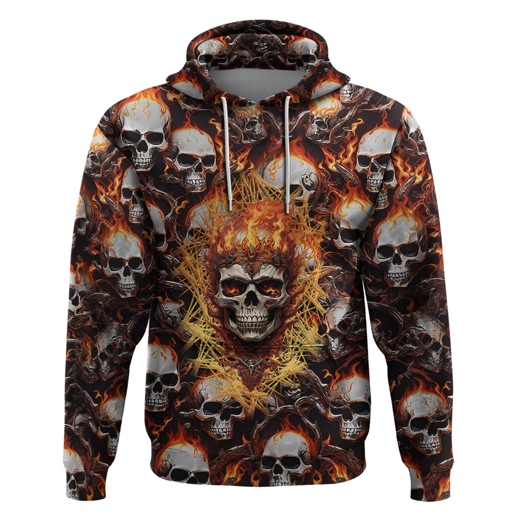 Flaming Skull Hoodie Judge Me When You're Perfect Otherwise Shut Up - Wonder Print Shop