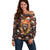 Flaming Skull Off Shoulder Sweater Judge Me When You're Perfect Otherwise Shut Up - Wonder Print Shop