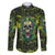 Zombie Skull Family Matching Long Sleeve Bodycon Dress and Hawaiian Shirt I'm Like Literally Dead - Wonder Print Shop