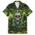 Zombie Skull Family Matching Short Sleeve Bodycon Dress and Hawaiian Shirt I'm Like Literally Dead - Wonder Print Shop