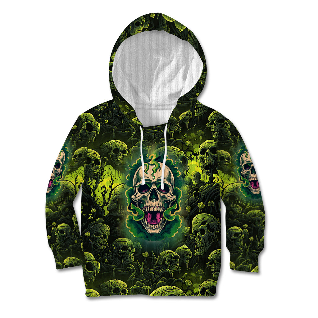 Zombie Skull Kid Hoodie I'm Like Literally Dead - Wonder Print Shop