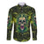 Zombie Skull Long Sleeve Button Shirt I'm Like Literally Dead - Wonder Print Shop