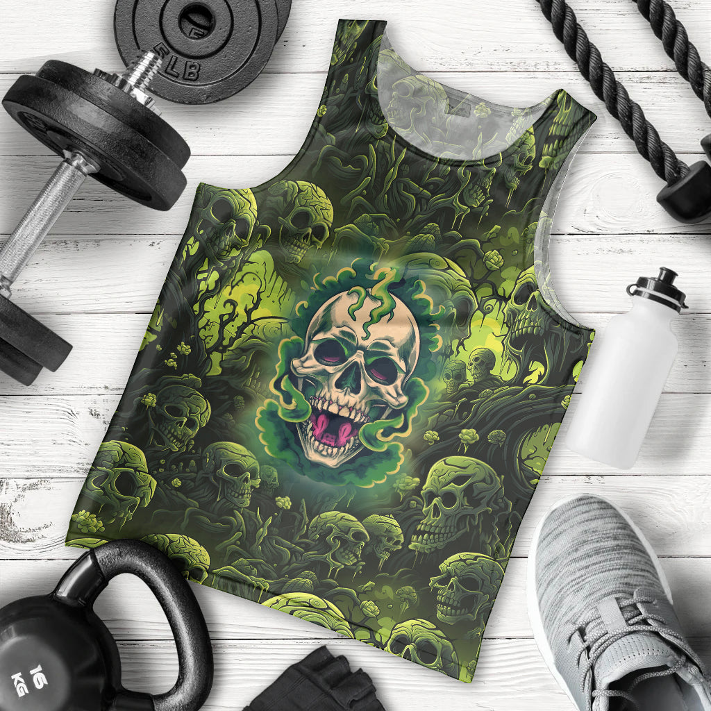 Zombie Skull Men Tank Top I'm Like Literally Dead - Wonder Print Shop