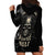 Skull Demon Fantasy Hoodie Dress Time To Unleash A Litte Hell - Wonder Print Shop