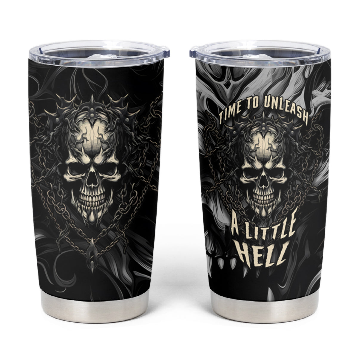 Skull Demon Fantasy Tumbler Cup Time To Unleash A Litte Hell