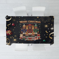 Black Nutcracker Family Christmas Tablecloth African American Noel Wrapped In Drip