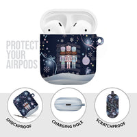 Black Nutcracker Magic Christmas AirPods Case African American Pastel Snowflake Winter