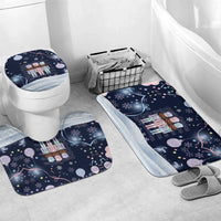 Black Nutcracker Magic Christmas Bathroom Set African American Pastel Snowflake Winter