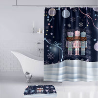 Black Nutcracker Magic Christmas Bathroom Set African American Pastel Snowflake Winter