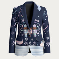 Black Nutcracker Magic Christmas Blazer African American Pastel Snowflake Winter