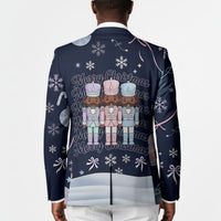 Black Nutcracker Magic Christmas Blazer African American Pastel Snowflake Winter
