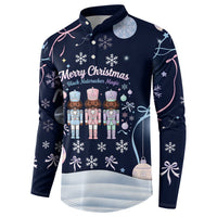 Black Nutcracker Magic Christmas Button Sweatshirt African American Pastel Snowflake Winter