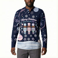 Black Nutcracker Magic Christmas Button Sweatshirt African American Pastel Snowflake Winter