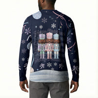 Black Nutcracker Magic Christmas Button Sweatshirt African American Pastel Snowflake Winter