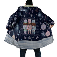 Black Nutcracker Magic Christmas Cloak African American Pastel Snowflake Winter