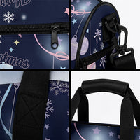 Black Nutcracker Magic Christmas Duffle Bag African American Pastel Snowflake Winter