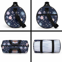 Black Nutcracker Magic Christmas Duffle Bag African American Pastel Snowflake Winter