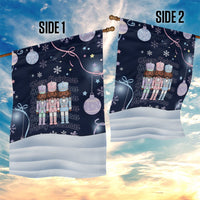 Black Nutcracker Magic Christmas Garden Flag African American Pastel Snowflake Winter