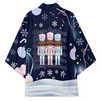 Black Nutcracker Magic Christmas Kimono African American Pastel Snowflake Winter