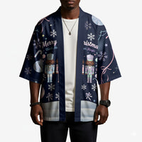 Black Nutcracker Magic Christmas Kimono African American Pastel Snowflake Winter