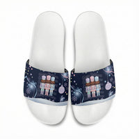 Black Nutcracker Magic Christmas Slide Sandals African American Pastel Snowflake Winter