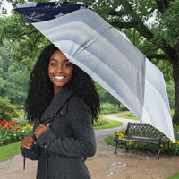 Black Nutcracker Magic Christmas Umbrella African American Pastel Snowflake Winter