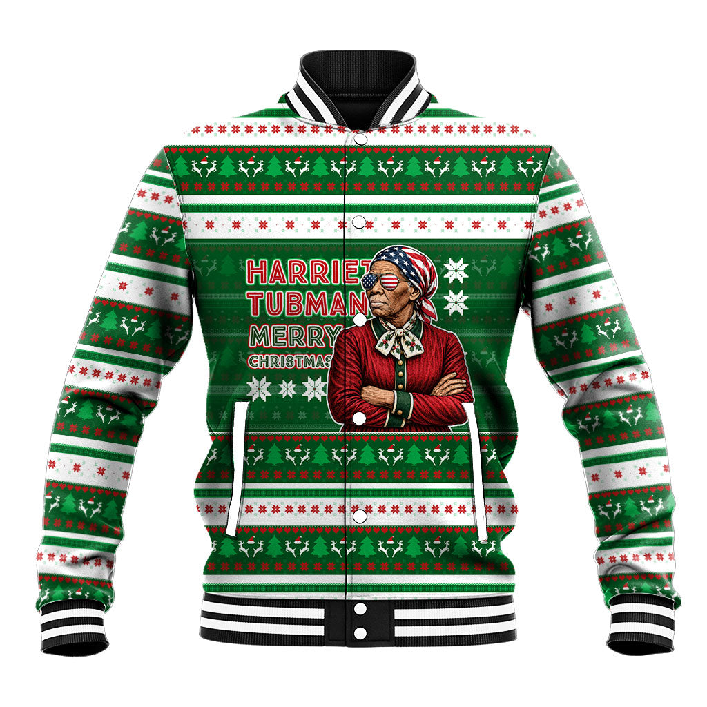 Harriet Tubman Christmas Baseball Jacket Pattern African American