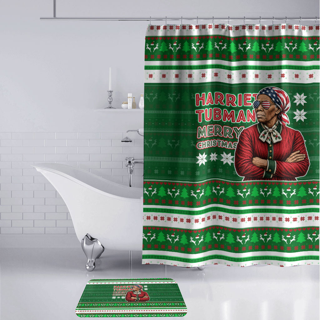 Harriet Tubman Christmas Bathroom Set Pattern African American