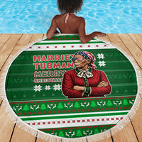 Harriet Tubman Christmas Beach Blanket Pattern African American