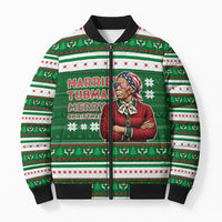 Harriet Tubman Christmas Bomber Puffer Jacket Pattern African American