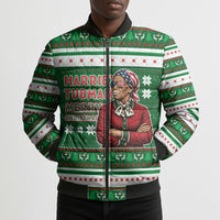 Harriet Tubman Christmas Bomber Puffer Jacket Pattern African American